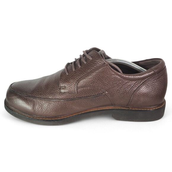 Apex Lexington Moc Toe Dress Oxfords Brown Leather LT910M Men's 12 XW - Picture 6 of 11